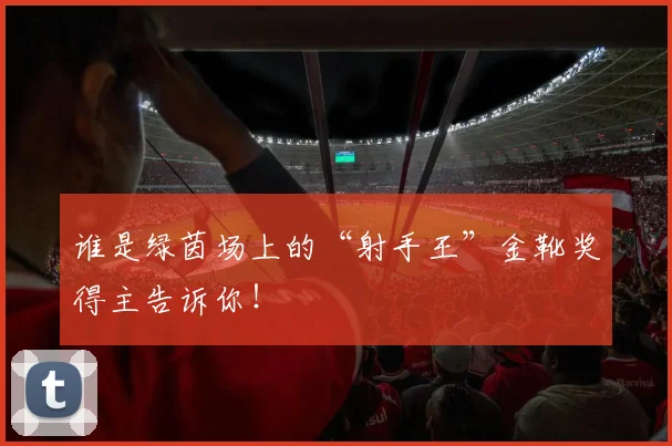 谁是绿茵场上的“射手王”金靴奖得主告诉你！